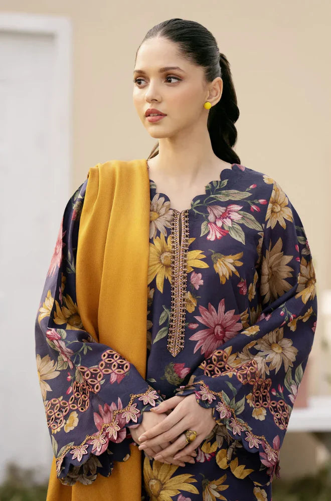 Baroque Unstitched 3-Piece Embroidered Eid Collection CV001