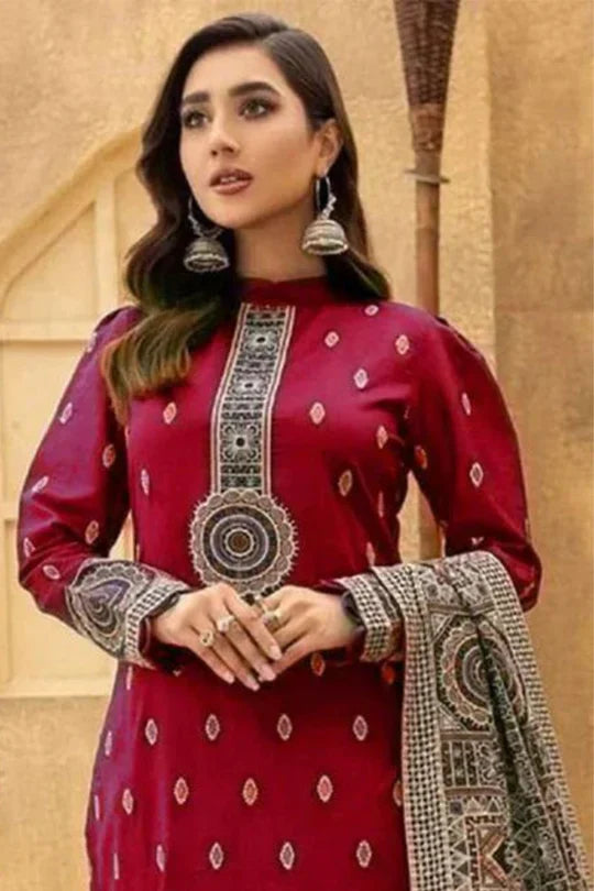 Bareeze Dhanak 3PC Embroidered AZ - 0128