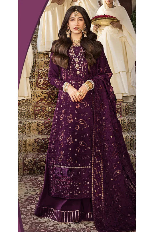 Asim Jofa Dhanak 3PC Unstitched Embroidered AZ - 0141 Top Trending