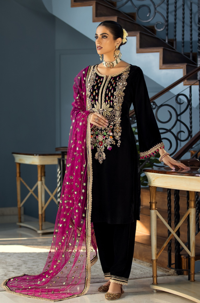 KHUDA BAKHSH LUXURY VELVET COLLECTION| WINTER COLLECTION| TOP PAKISTANI DRESS