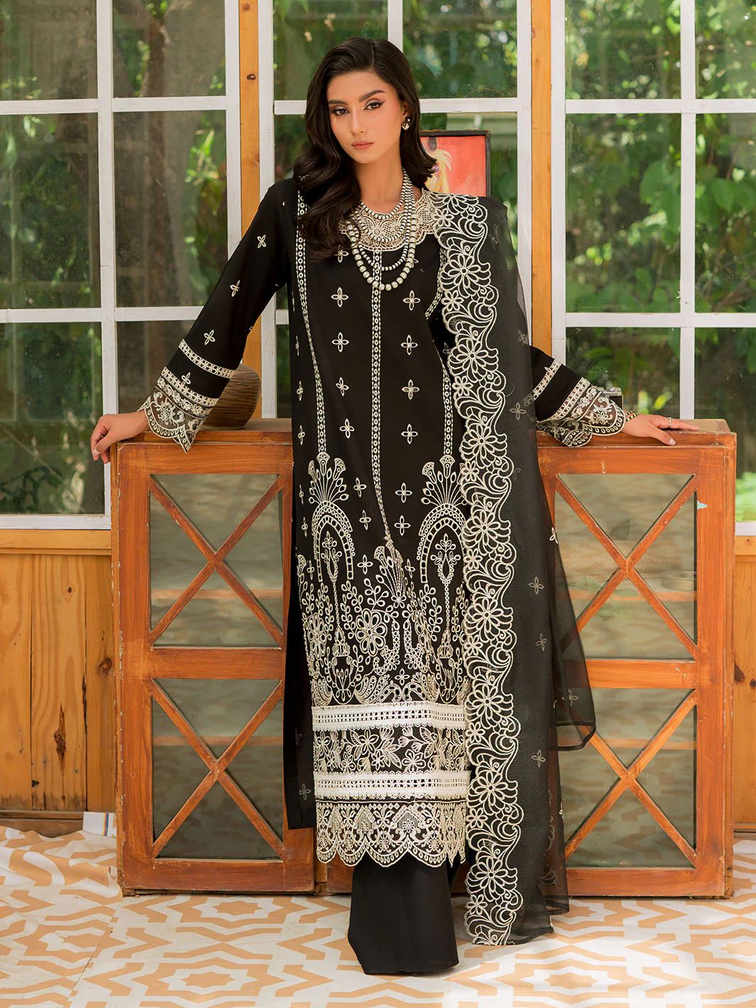 MAHNUR 3pc Unstitched Wedding Winter Collection  CODE :AZ2012