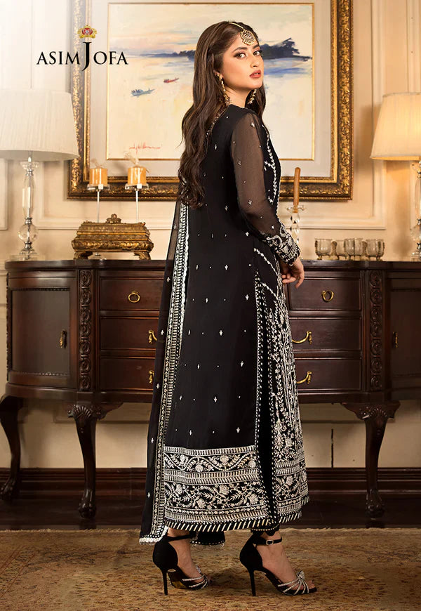 ASIM JOFA BLACK CHIFFON COLLECTION|SAJAL ALI|TOP PAKISTANI DRESS