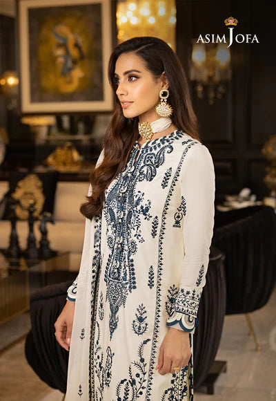 ASIM JOFA WHITE CHIFFON PARTY WEAR| IQRA AZIZ| TOP PAKISTANI DRESS