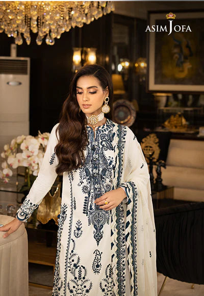 ASIM JOFA WHITE CHIFFON PARTY WEAR| IQRA AZIZ| TOP PAKISTANI DRESS