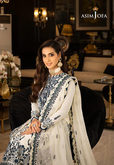 ASIM JOFA WHITE CHIFFON PARTY WEAR| IQRA AZIZ| TOP PAKISTANI DRESS