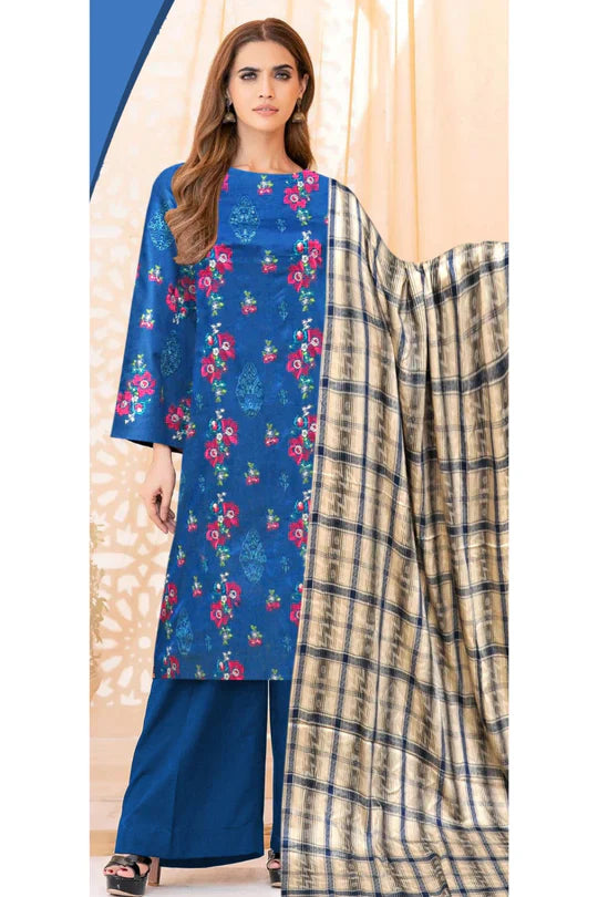 Bareeze Khaddar 3PC Unstitched Embroidered AZ - 0137